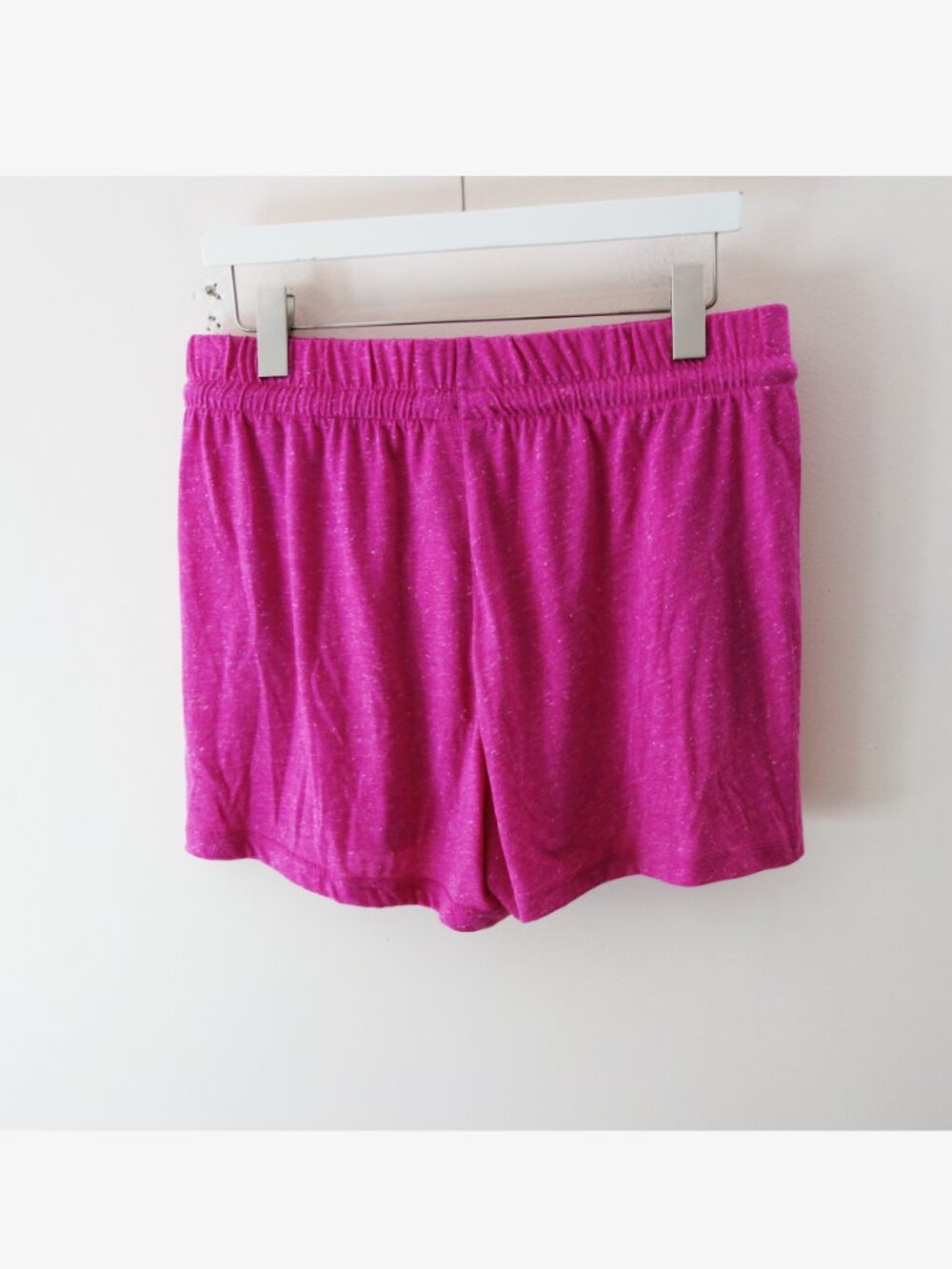 Adidas Women's Soft Shorts High Rise Pocket Semi Lucid Fuchsia (L) NWT! - Picture 2 of 8